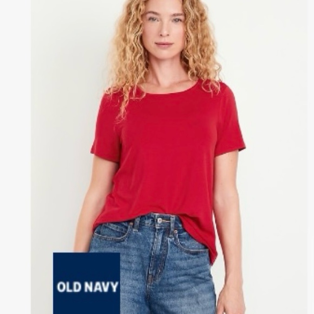 Old Navy Red Short Sleeve Tee